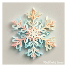 Flocon pastel délicat pour une année créative